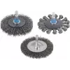 Wolfcraft 75 mm mezglotā tērauda stiepļu ripas birste ar 6,3 mm kātu 2100000