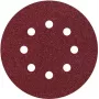 Wolfcraft 2259100 orbitālās slīpēšanas disku komplekts ar āķa-cilpas stiprinājumu, 125 mm, graudainība P80/P120/P240, 25 gab., perforēti