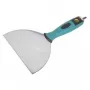Wolfcraft 4047000 šuvju lāpstiņa 255 mm x 150 mm, nerūsējošā tērauda elastīgs asmens ar ergonomisku rokturi