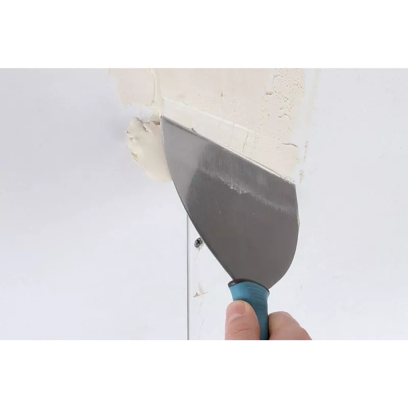 Wolfcraft 4047000 šuvju lāpstiņa 255 mm x 150 mm, nerūsējošā tērauda elastīgs asmens ar ergonomisku rokturi