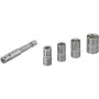Wolfcraft 2413000 5 gab. ārējo sešstūru uzgriežņu atslēgu galviņu komplekts, 1/4 inch piedziņa, hroma vanādija tērauds