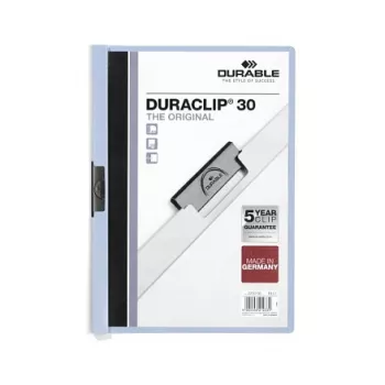 DURABLE Duraclip 2200-06 A4 dokumentu mape ar skavu, polipropilēns, zila