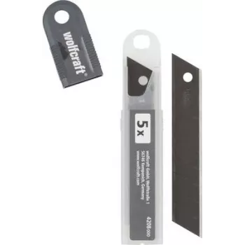 Wolfcraft Profi-Sharp 18 mm lūstošie asmeņi, melni, 10 gab. 4208000
