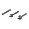 Wolfcraft 2504000 iegremdēšanas urbju komplekts, 3 gab., 6/12/16 mm, instrumentu tērauds, cilindrisks kāts