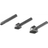 Wolfcraft 2504000 iegremdēšanas urbju komplekts, 3 gab., 6/12/16 mm, instrumentu tērauds, cilindrisks kāts