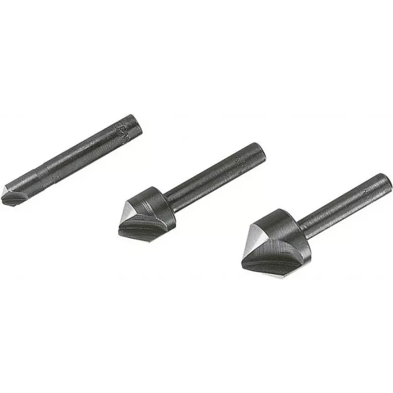 Wolfcraft 2504000 iegremdēšanas urbju komplekts, 3 gab., 6/12/16 mm, instrumentu tērauds, cilindrisks kāts