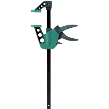 Wolfcraft EHZ Easy 75-150 vienas rokas skava 3020000, savilkšanas diapazons 0-150 mm, izplešanas diapazons 75-260 mm, rīkles dziļums 75 mm