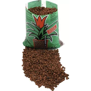 EUROPALMS keramzīta bumbiņas, brūnas, 10 L, 8-16 mm – hidroponikai un drenāžai 83011005