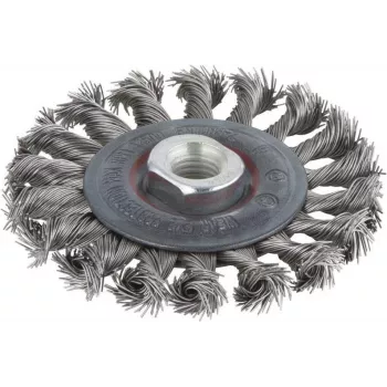 Wolfcraft 2701000 disku birste Ø 100 mm, nerūsējošā tērauda stieple, 1/4 collas (6,3 mm) kāts
