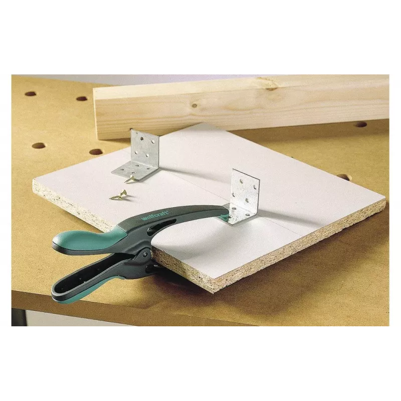 Wolfcraft MT 70 atsperes skava ar smailajām žokļiem, 70 mm iespīlēšanas platums, stiklašķiedras pastiprināts poliamīds, melna/sarkana 3633000