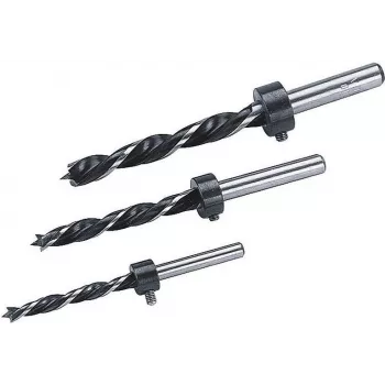 Wolfcraft 2730000 koka spirālurbju komplekts, 3 gab. (6 mm, 8 mm, 10 mm), cilindrisks kāts