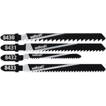 Wolfcraft 8430000 10 gabalu finierzāģa asmeņu komplekts kokam, T-veida kāts