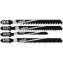 Wolfcraft 8430000 10 gabalu finierzāģa asmeņu komplekts kokam, T-veida kāts