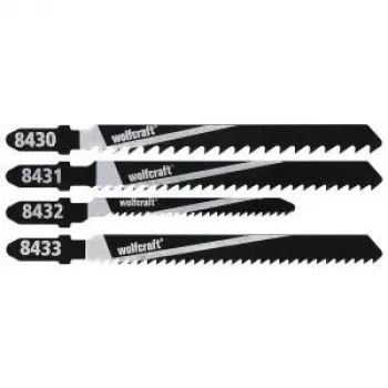 Wolfcraft 8430000 10 gabalu finierzāģa asmeņu komplekts kokam, T-veida kāts
