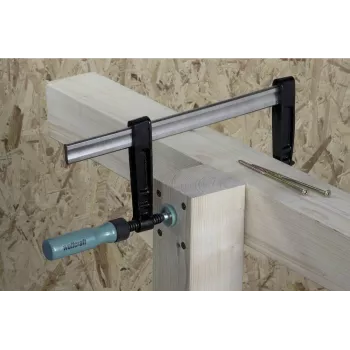 Wolfcraft SC 80-300 skrūvspīles 300mm iespīlēšanas platums 80mm rīkles dziļums 400kg spēks 3059000