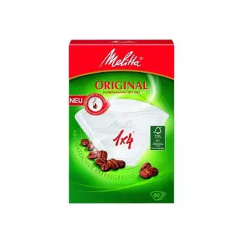 Melitta Original papīra filtri 1x4 balti, 80 gab. 87999-20