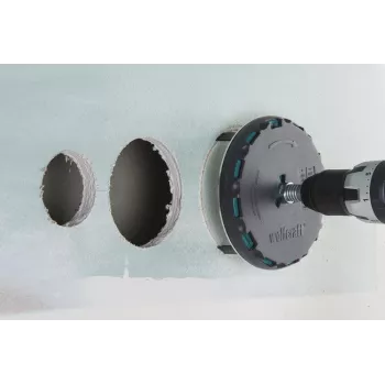 wolfcraft regulējams caurumu zāģis 45-130 mm ar HSS asmeņiem un centrējošo urbi 5978000