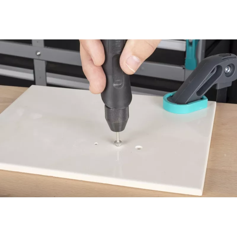 Wolfcraft 5989000 dimanta slīpēšanas uzgaļu komplekts, cilindrisks un smails konisks, 2 daļas