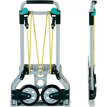 wolfcraft TS 600 alumīnija rokas ratiņi, 70 kg, melni 5505000