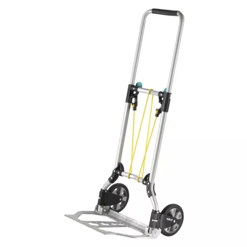 wolfcraft TS 600 alumīnija rokas ratiņi, 70 kg, melni 5505000