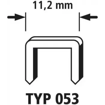 Wolfcraft 2000 platu muguras skavu 2000 gab. 7026000, izmēri (P x A) 11,2 mm x 6 mm