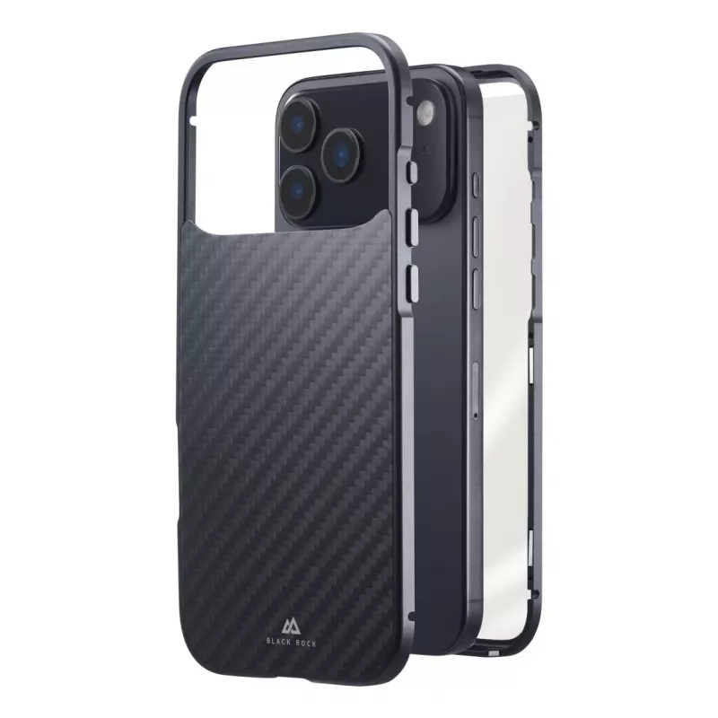 Black Rock Cover 360° stikls Apple iPhone 17 Pro Max ar īstu oglekļa šķiedru 00080472