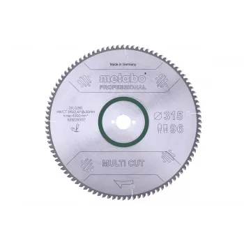 Metabo Multi Cut cietmetāla ripzāģa asmens 315x30mm 96 zobi FZ/T 628226000