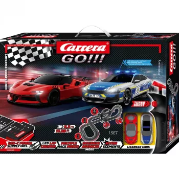 Carrera GO!!! High Speed Pursuit elektrisko sacīkšu auto komplekts