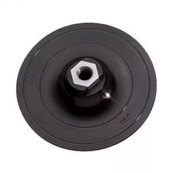 wolfcraft 125 mm slīpēšanas pamatne ar āķa-cilpu stiprinājumu, urbjmašīnas adapteri un K80 loksni (2285000)