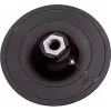 wolfcraft 125 mm slīpēšanas pamatne ar āķa-cilpu stiprinājumu, urbjmašīnas adapteri un K80 loksni (2285000)