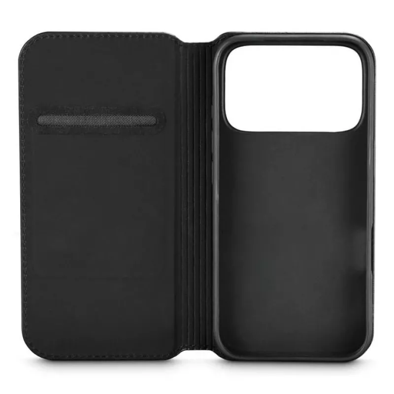 Black Rock Booklet Slim Folio vāks Apple iPhone 17 Pro, melns 00080398
