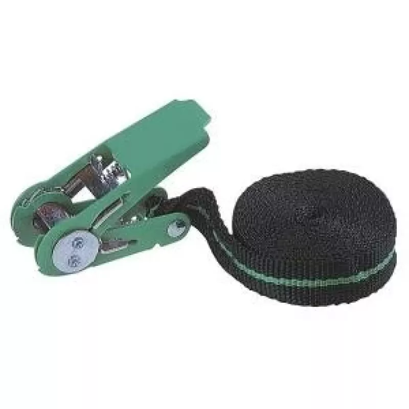 Wolfcraft 3418000 viengabala savilkšanas siksna ar sprūdratu, 4 m x 25 mm, LC 90 daN