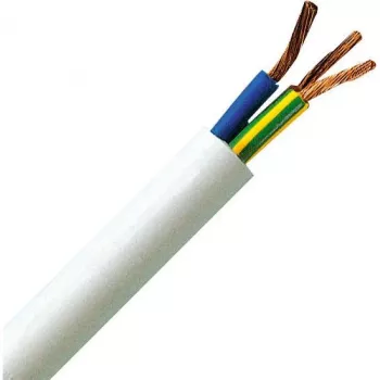 HEINRICH KOPP H05VV5-F 3G1.5 mm² balts elastīgs eļļas izturīgs barošanas kabelis 25m 151825002