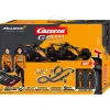 Carrera GO!!! McLaren Racing elektrisko sacīkšu auto komplekts 1:43 mērogā ar cilpu, pārvadu, šauro posmu, 2 pultīm, 6,2 m trasi