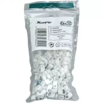 HEINRICH KOPP Nagelschellen kabeļu skavas, kūļa Ø 4-7 mm, pelēkas, 100 gab. 345504087