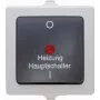 Kopp 565356002 termoplastikā divvirzienu slēdzis, melni pelēks, ieraktā montāža, 10 A, 250 V AC
