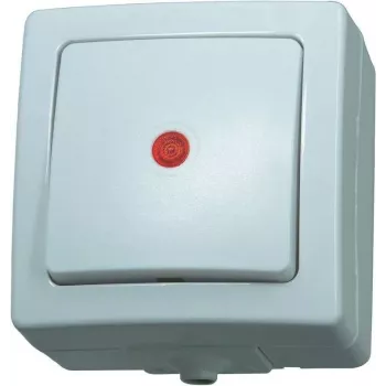 HEINRICH KOPP Paris 2 virzienu pārslēgs, iedziļināti montējams, 250 V AC, 10 A, polāri balts 566302004