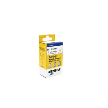 Gesipa 1464839 aklo kniedes uzgrieznis M6 x 18 mm, tērauds, 25 gab.