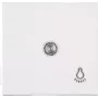 HEINRICH KOPP Paris sērijas slēdzis, 2 taustiņi, ierīkojams, 250 V, 10 A, balts termoplasts 490442007