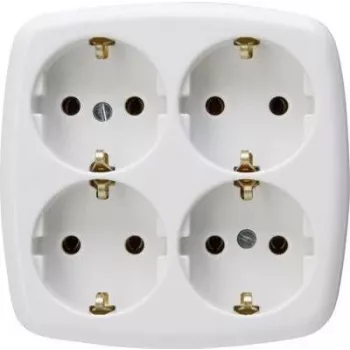 HEINRICH KOPP Paris Schuko kontaktligzda Type F, ierīkojama, balta, 16 A, 250 V, ar bērnu aizsardzību 121001009