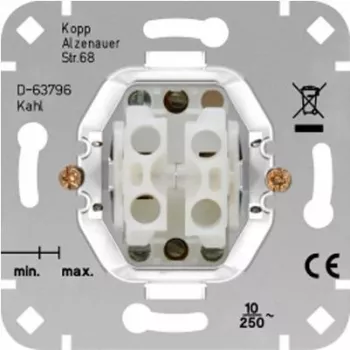 HEINRICH KOPP Žalūziju slēdža ieliktnis HK05/HK07 alumīnija 250V 10A 504500004