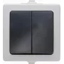 Kopp Paris pārslēgšanas slēdža ieliktnis, iekšējai montāžai, 250 V AC, 10 A, termoplasts, melns/pelēks 565556008