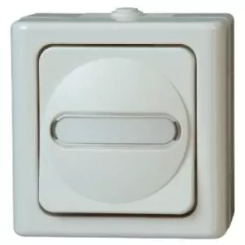 HEINRICH KOPP universālais slēdzis BLUE ELECTRIC arktis virsapmetuma mitrām telpām 10A, 250V (560602007)