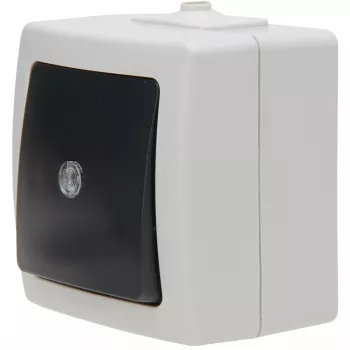 Kopp 566356003 gaismas slēdzis, termoplasts, melni pelēks