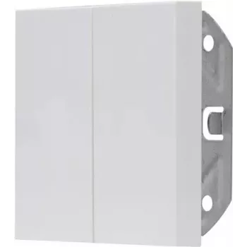 HEINRICH KOPP 490329007 iekšsienas 2 ligzdu Schuko kontaktligzda ar vāciņu, IP44, balta