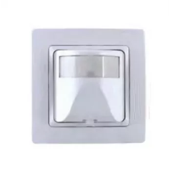 HEINRICH KOPP 808413011 Infrasarkanais kustības sensors, vadu, sienas montāžas, balts, 180° PIR, 12m diapazons, IP44
