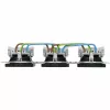 HEINRICH KOPP HK07 KombiQuick 3 ligzdu horizontāls Schuko kontaktligzdas ievietnis antracīta 133315008