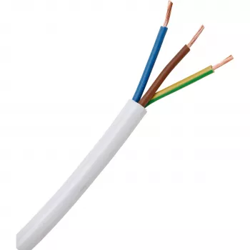 HEINRICH KOPP H03VV-F 3G0.75 mm² balts elastīgs PVC kabelis 25 m 151625006