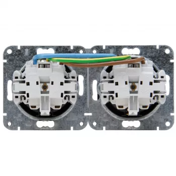 HEINRICH KOPP HK07 KombiQuick 2 ligzdu horizontāla Schuko kontaktligzda, antracīta 133715000