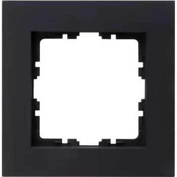 HEINRICH KOPP HK07 PURE 1 vietas rāmis, antracīta, 86x86x9,5mm, IP20, ar skavu stiprinājumu 406815004